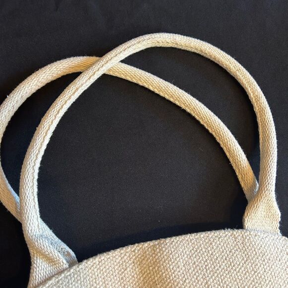 Shade Shore Elegant Cream Woven Large Tote Bag New - Picture 6 of 13
